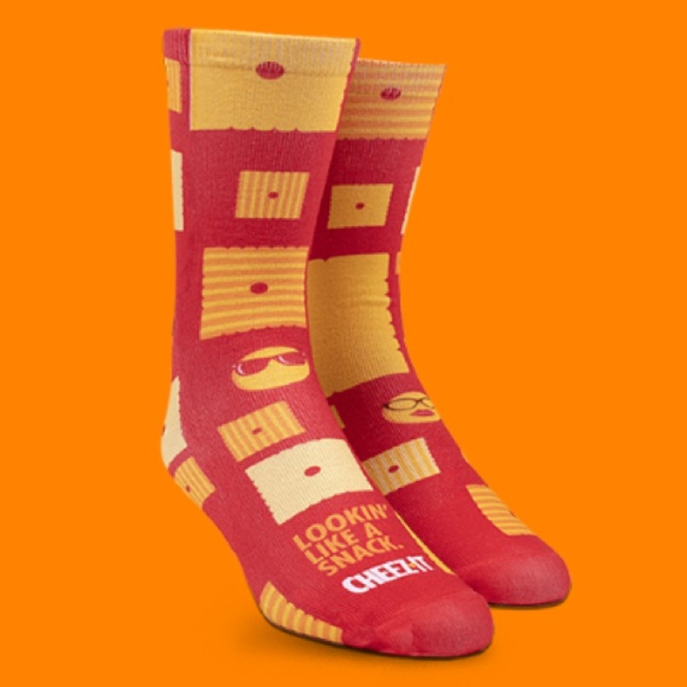 NWT - Kellogg’s Unisex Cheez-It Crew Socks